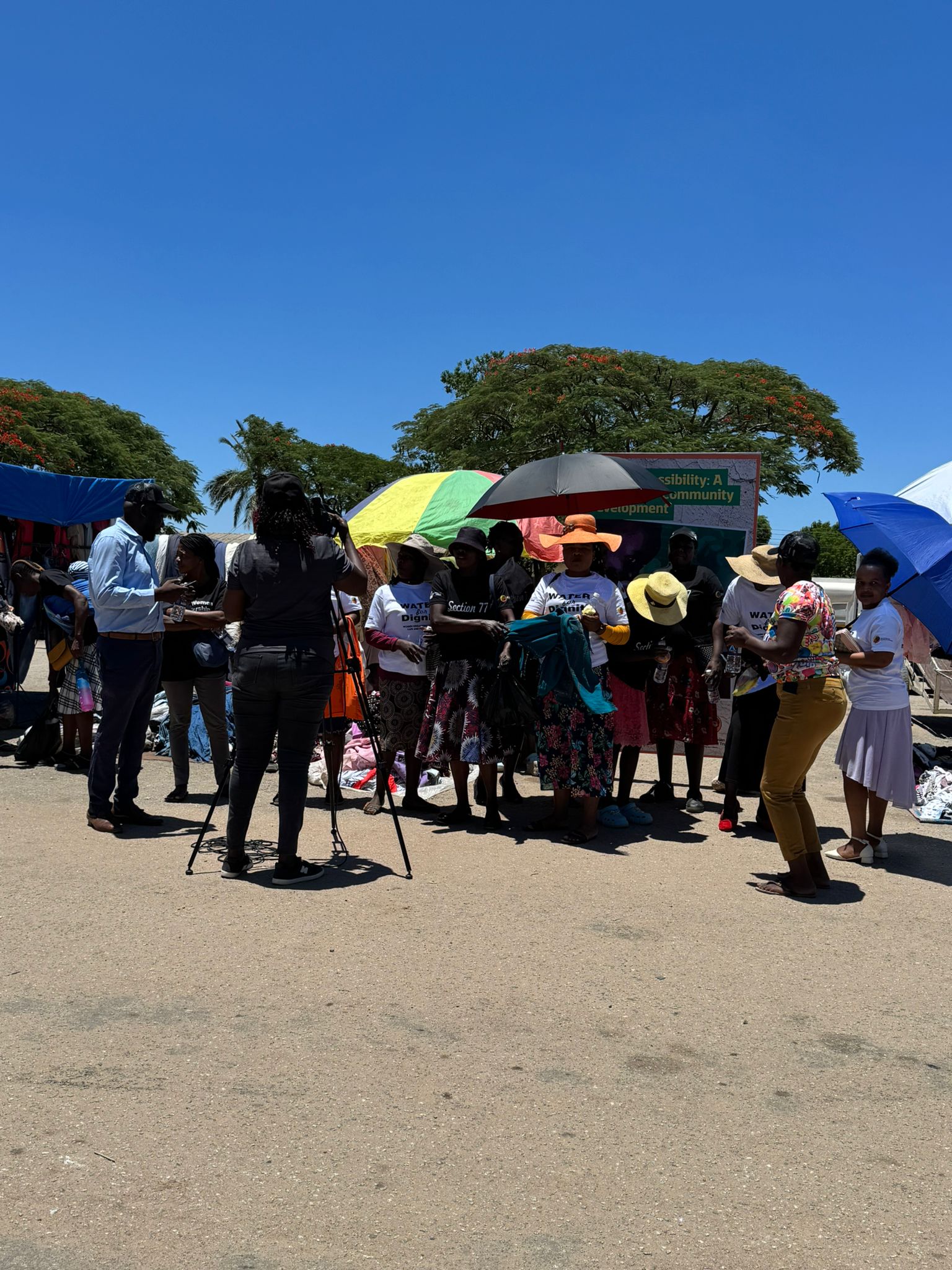 Media coverage of World Water Day protest